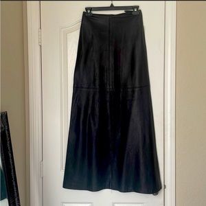 ABS Allen Schwartz Maxi Leather skirt